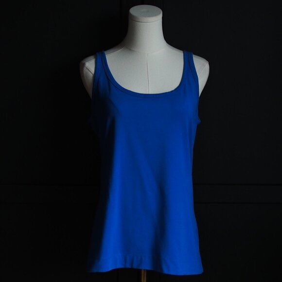 Smart Set | Cornflower Blue Cotton Tank Top - Picture 1 of 4